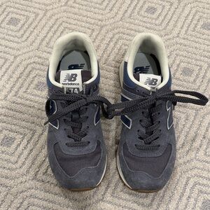 New Balance 574 Faded Denim Sneakers